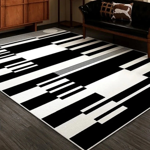 Navak Carpet American Retro Carpet Blue Brown Living Room High-grade Bedroom Bedside Floor Mat Cloakroom Sofa Simple Rug Alfombra Decorate