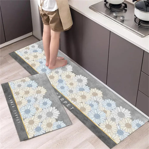 Navak Carpet Kitchen Carpet Mats for Floor Bedroom Living Room Long Bedside Area Rug Soft Washable Carpet Anti Slip Bathroom Entrance Doormat
