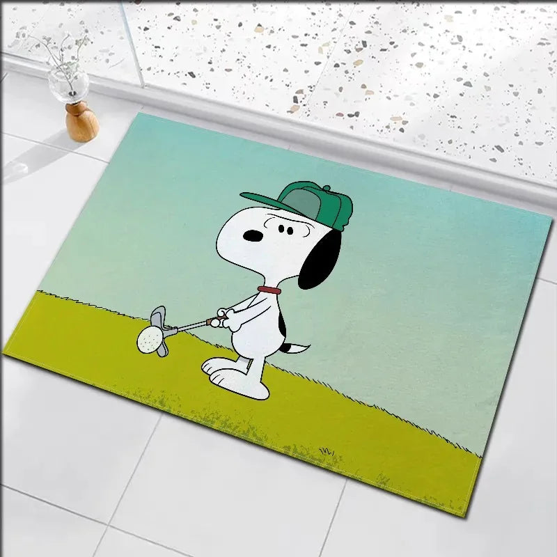 Navak Carpet Daily Picks Disney Snoopy Door Mat Cute Cartoon Child Room Home Decor Non Slip Washable Carpet Bedroom Bathroom Kitchen Entrance Rug