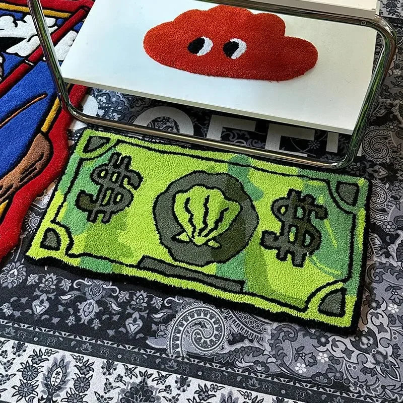 Navak Carpet Exclusive Picks Coin Faux Cashmere Carpet Bathroom Absorbent Non-slip Pad Bedroom Decorative Bedside Rug Dirty Resistant Home Decorating