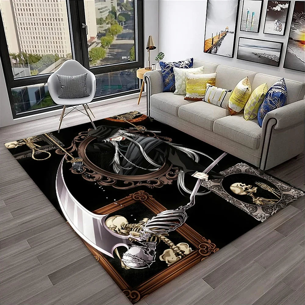 Navak Carpet 3D Anime Black Butler Cartoon Carpet Rug for Home Living Room Bedroom Sofa Doormat Decor,kids play Area Rug Non-slip Floor Mat
