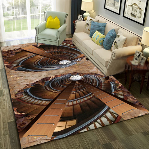 Navak Carpet 3D Illusion Vision Hallucination HD Carpet Rug for Home Living Room Bedroom Sofa Doormat Decor,Child Area Rug Non-slip Floor Mat