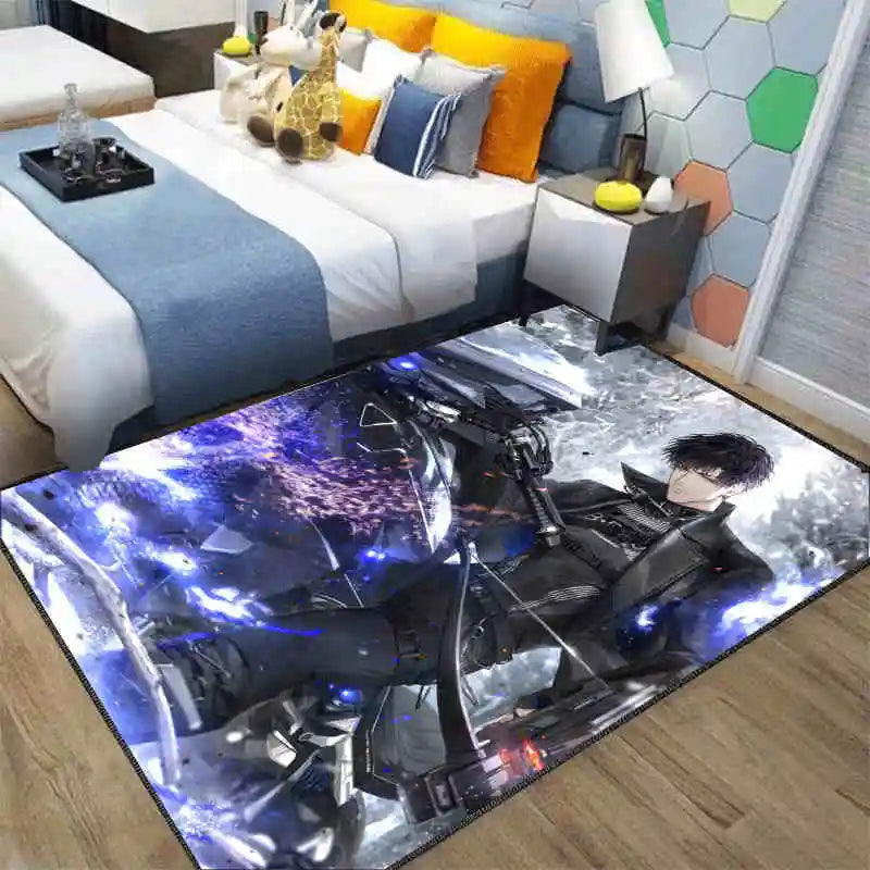 Navak Carpet Exclusive Picks Japanese Anime Loop-Pile Rug - Machine Washable Bedside Carpet for Airbnb, Hotel, Cozy Home Decor