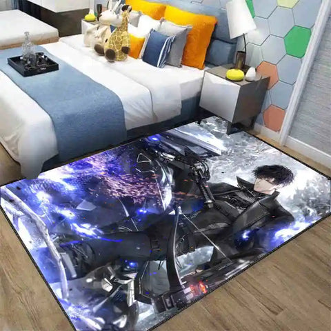 Navak Carpet Exclusive Picks Japanese Anime Loop-Pile Rug - Machine Washable Bedside Carpet for Airbnb, Hotel, Cozy Home Decor