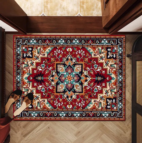 Navak Carpet Persian style Floor Mat Kids Room Bedroom Decoration Balcony Anti-Slip Doormat Living Room Welcome Rug