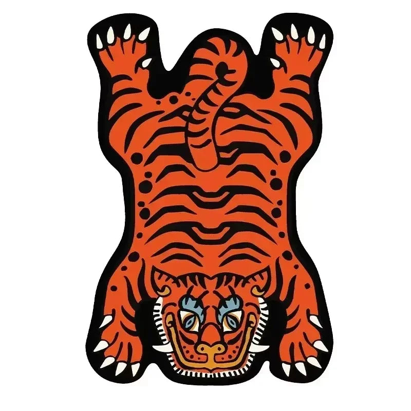Navak Carpet Exclusive Picks Cartoon Tiger Carpet - Durable and Easy to Clean Home Decor Living Room Sofa Coffee Table Rug Bedside Rug for Bedroom