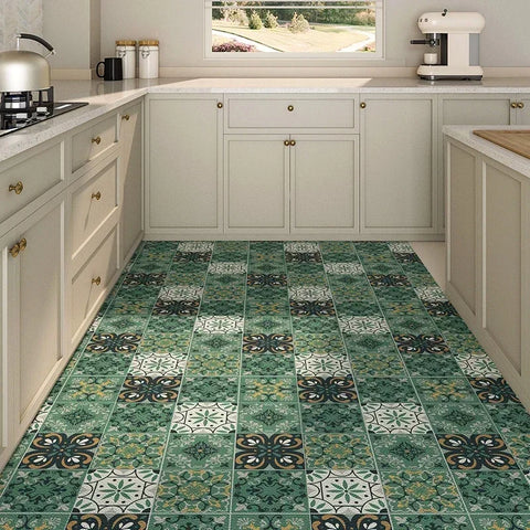 Navak Carpet Kitchen Carpet Large PVC Waterproof Rug Non-slip Floor Mat Leather Oil-proof Foot Mats American Retro Style Home Decoration Rugs