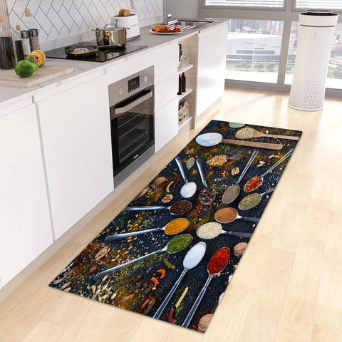 Navak Carpet Modern Kitchen Mat Home Entrance Doormat Hallway Bedroom Living Room Decoration Floor Carpet Balcony Bathroom Anti-Slip Long Rug