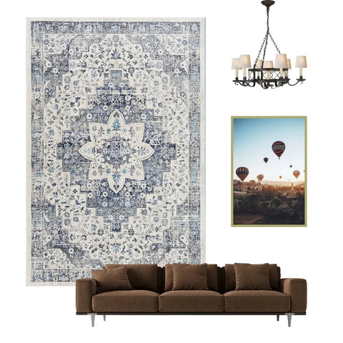 Navak Carpet Nordic Ethnic Style Retro Carpet Living Room Decoration Carpets Home Bedroom Non-slip Rug Persian Court Pattern Large Area Mat