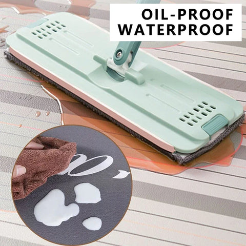 Navak Carpet Kitchen Floor Mats Waterproof Oil-proof Wipeable Washable Mat Leather Non-slip Dirt-resistant Carpet Imitation Marble Long Rugs