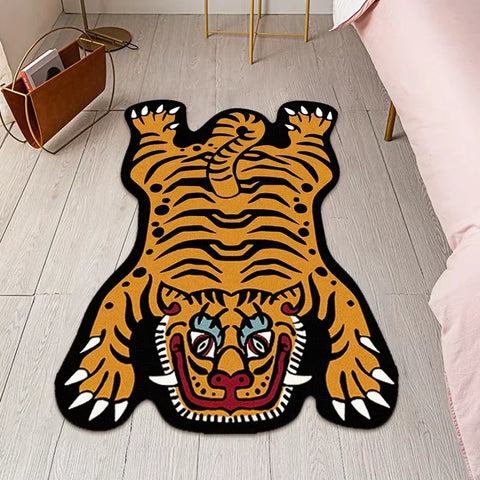 Navak Carpet Exclusive Picks Cartoon Tiger Carpet - Durable and Easy to Clean Home Decor Living Room Sofa Coffee Table Rug Bedside Rug for Bedroom