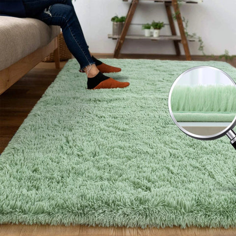 Navak Carpet Fluffy Rug Indoor Plush Soft Carpet for Living Room Anti-Skid Durable Area Rug for Girls Bedroom Kids Room Carpets