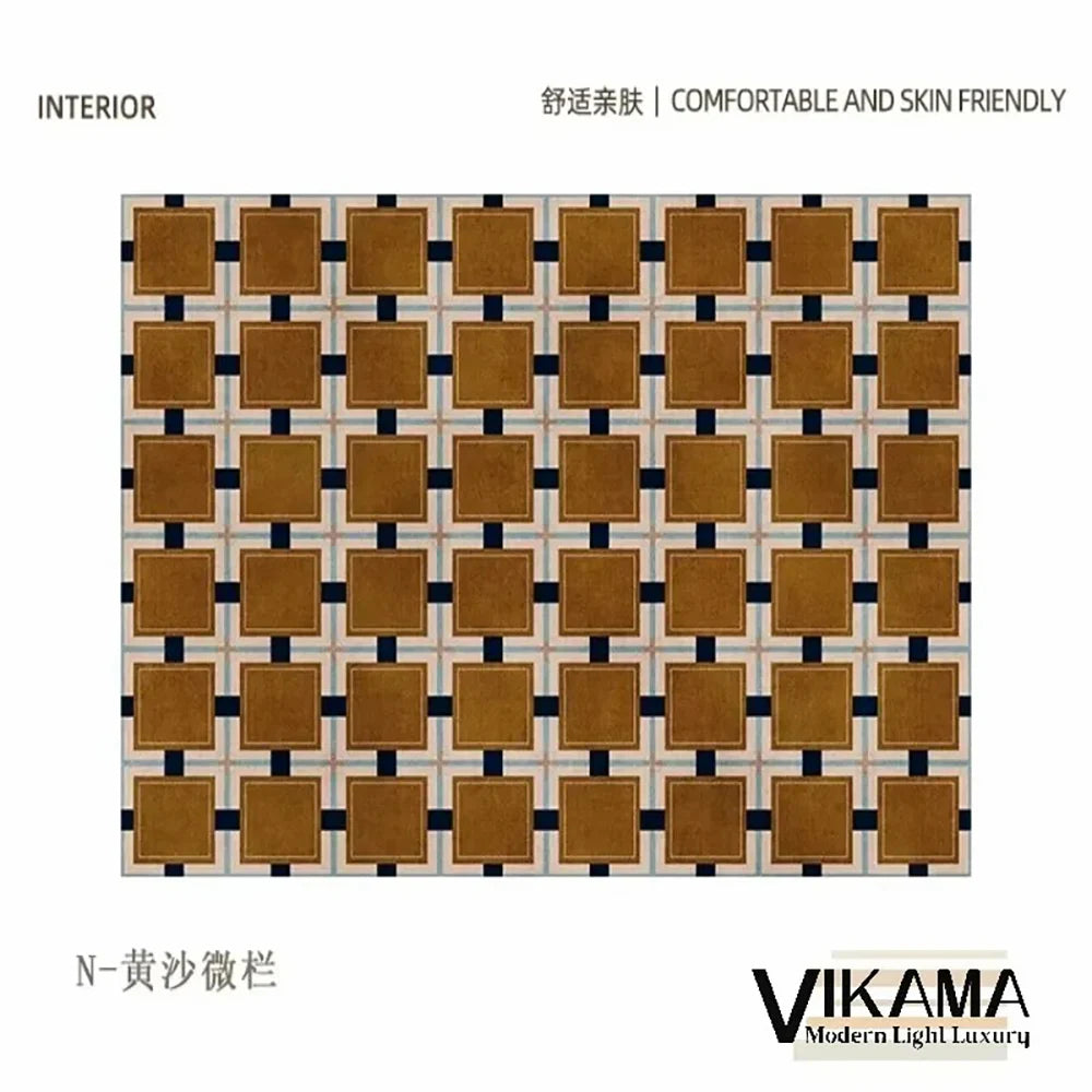 Navak Carpet Exclusive Picks Loop-Pile Carpet Light Luxurious Plaid Living Room Mat Bedroom Carpet Sofa Large Rug Non-Slip Washable Home Decor