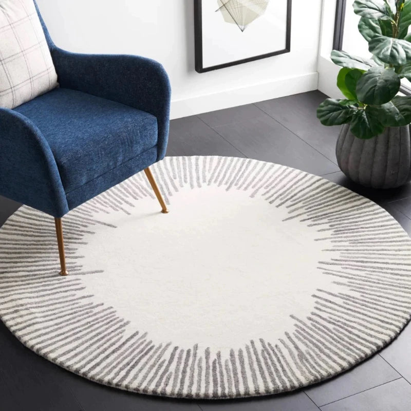 Navak Carpet Fluffy Soft Living Room Decoration Carpet Light Luxury Rugs for Bedroom Large Area Round Lounge Rug Home Study Thicken Plush Mat