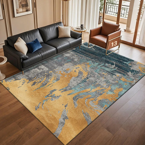 Navak Carpet Modern Light Luxury Abstract Carpet for Living Room Coffee Tables Sofa Rugs Bedroom Soft Floor Mat