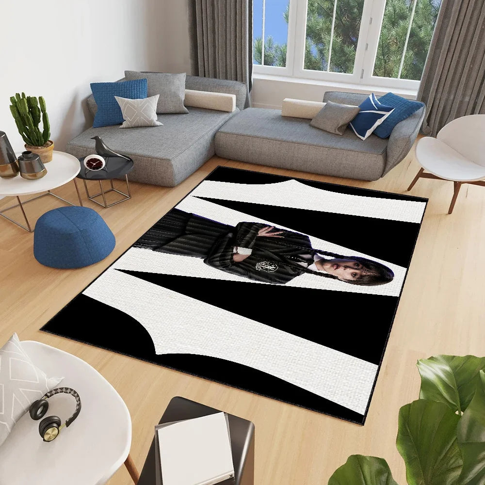 Navak Carpet horror movie W-WednesdayS-2 small carpet Rug Carpet Home Decor Bedroom Mat Hallway Balcony Carpet Entrance Doormat Decoration