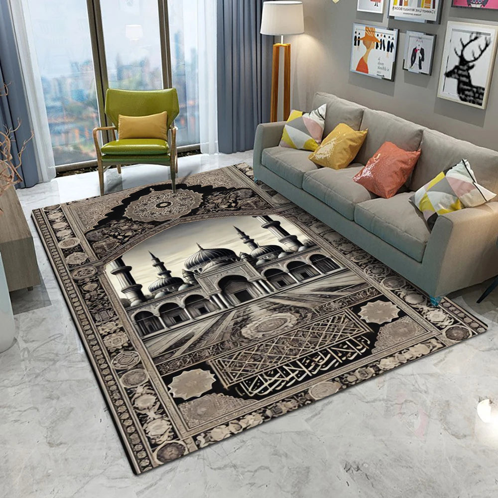 Navak Carpet Retro Europe Persia Style Castle Carpet Living Room Sofa Bedroom Study Kitchen Entrance Door Mat Non-slip Luxury Home Decor Rug