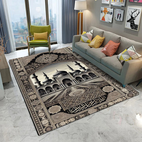 Navak Carpet Retro Europe Persia Style Castle Carpet Living Room Sofa Bedroom Study Kitchen Entrance Door Mat Non-slip Luxury Home Decor Rug