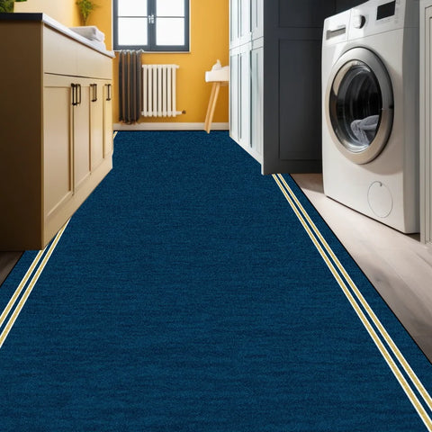 Navak Carpet Modern Geometric Corridor Carpet Kitchen Decor Non-slip Runner Rugs Bathroom Passageway Entrance Door Mat Hotel Lobby Long Rugs