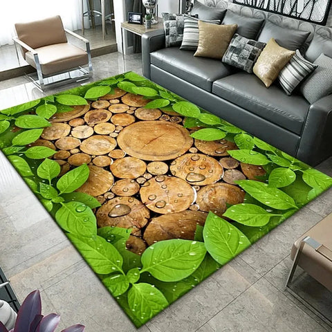 Navak Carpet3D Beach Sea Waves Pattern Carpet Door Floor Mat Fish Doormat Non-slip Floor Mat Living Room Rug Home Room Bedroom Decoration