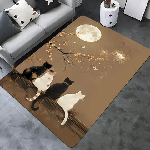Navak Carpet 1PC Milu Deer Pattern Kitchen Rugs Non-Slip Home Door Mats Pop design Bathroom Rugs Bath Mat Carpet for Home Sink Laundry Decor