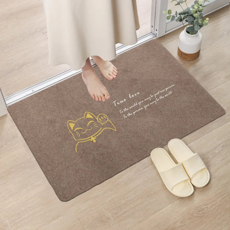 Navak Carpet Solid Welcome Entrance Doormats Carpets Rugs For Home Bath Living Room Floor Stair Kitchen Hallway Non-Slip Carpet