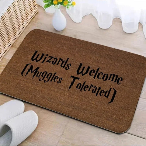 Navak Carpet Welcome Muggles Entrance Mat Living Room Floor Decoration Carpet Non-slip Easy To Clean Area Rug Home Office Washable Doormats