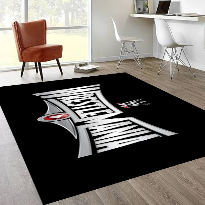 Navak Carpet Wrestling Sports W-Wwe Printed Carpet Non -slip Carpet Bedroom Decor Carpet for Living Room Carpet Home Decor