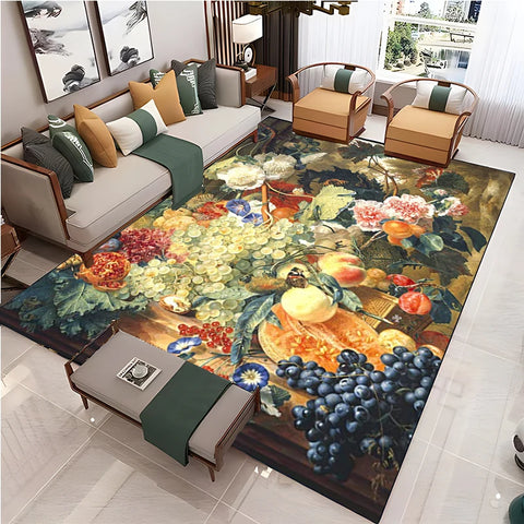 Navak Carpet Chinese Style Living Room Carpet Coffee Table Floor Mat Alfombra Rug Study Bedroom Bedside Home Decoration Non-slip Floor Mat