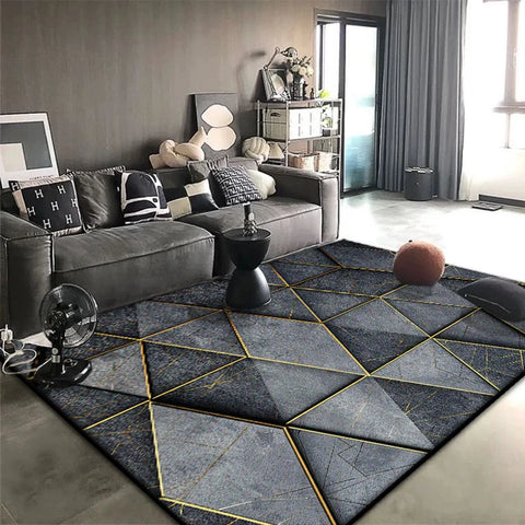 Navak Carpet Nordic Modern Carpet for Living Room Geometric Decoration Home Sofa Soft Large Rugs Non-slip Bedroom Lounge Plush Floor Mat Soft