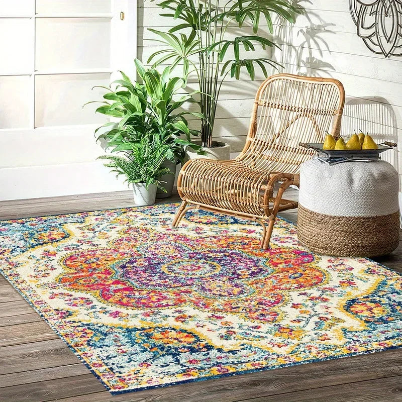Navak Carpet 1pc Anti-Slip Persian Hallway Balcon Carpet, Vintage Boho Kitchen Mat, Absorbent Bath Mat, Laundry Floor Entrance Mat Runner Rug