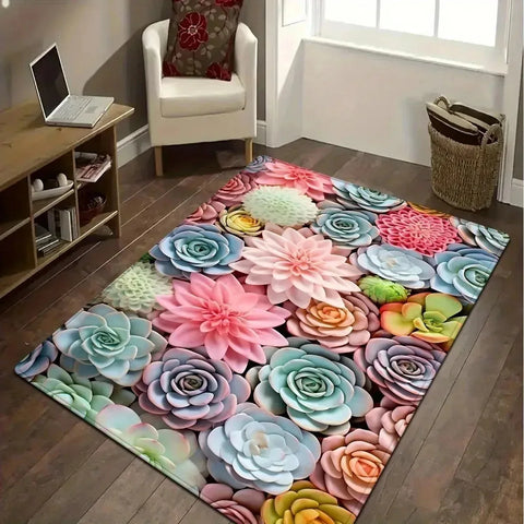 Navak Carpet 1PC 3D pattern Landscape Door Mats Kitchen Rugs Non-Slip Pop design Bathroom Rugs Bath Mat Carpet for Home Sink Laundry Decor