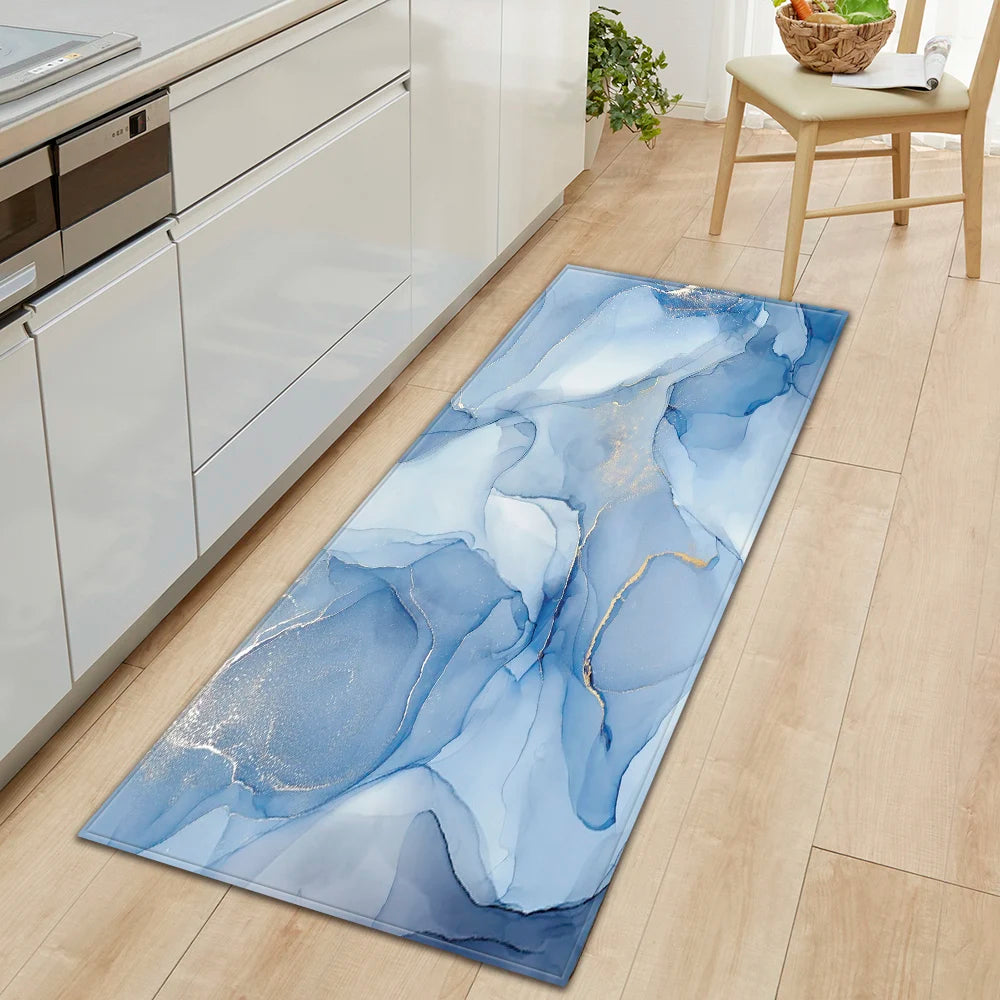 Navak Carpet Kitchen Bath Foot Mat Home Living Room Balcony Bedroom Bedside Floor Decor Long Carpet House Hallway Entrance Door Anti-Slip Rug
