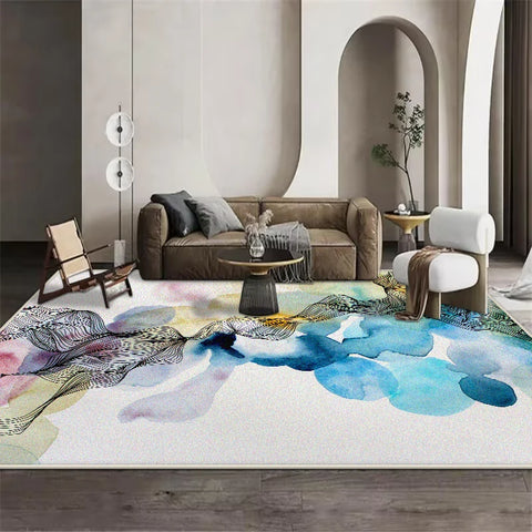 Navak Carpet Nordic Large Area Carpets for Living Room Decoration Home Rug Non-slip Bedroom Bedside Carpet Washable Children's Play Floor Mat