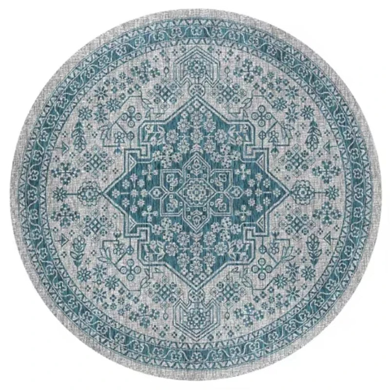 Navak Carpet Persian Style Living Room Carpet Bedroom Decoration Dressing Table Cloakroom Non-slip Floor Carpets Circular Area Rugs