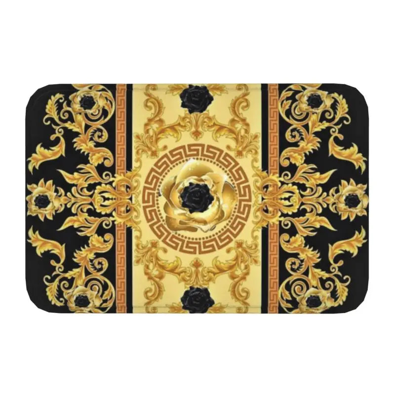 Navak Carpet Luxury Golden Lion European Floral Front Floor Door Entrance Mats Outdoor Bathroom Kitchen Doormat Living Room Carpet Rug