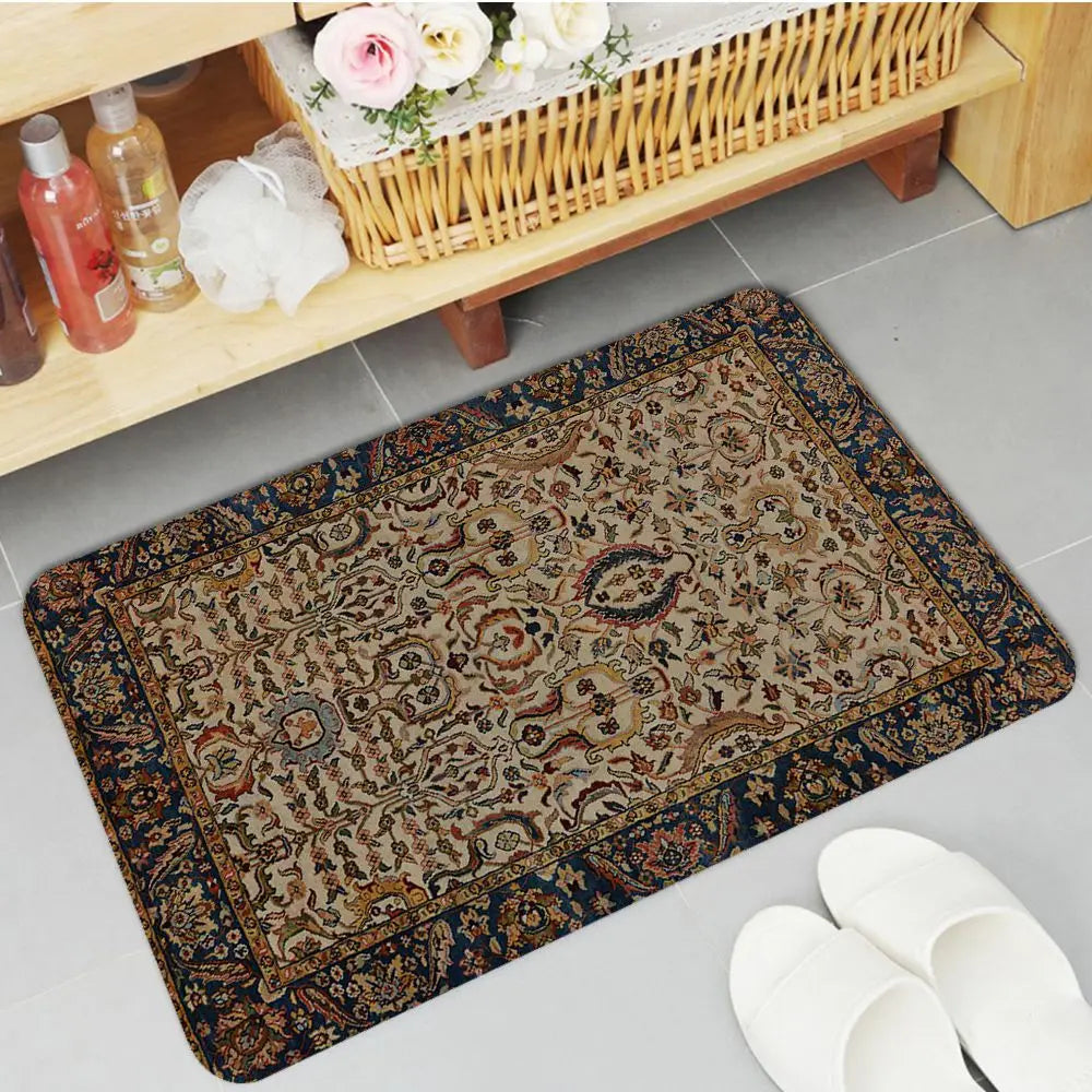 Navak Carpet Boho Persian Rug Pattern Kitchen Mat Non-Slip Laundry Room Mat Laundry Decor Balcony Child Living Room Modern Home Decor
