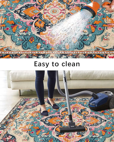 Navak Carpet Exclusive Picks Summer Outdoor Carpet, American Retro Living Room Floor Mat, Terrace Camping Rv, Field Mat, Home Decoration