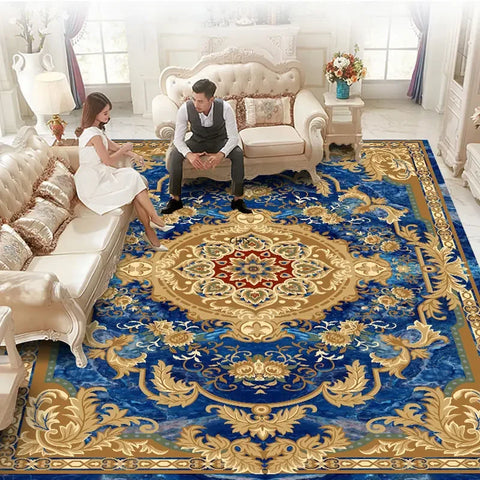 Navak Carpet European Luxury Living Room Carpet Bedroom Decoration Rugs Lounge Decor Tatami Rug Entrance Door Mat Large Size Soft Foldable