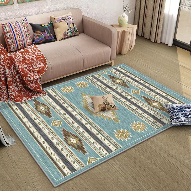 Navak Carpet Morocco Style Bedroom Decor Bedside Carpet Washable Carpets for Living Room Nordic Ethnic Lounge Rug Soft Non-slip Floor Mat