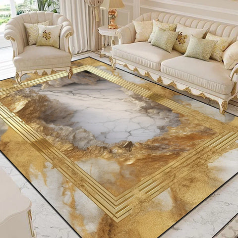 Navak Carpet Luxury Style Living Room Large Area Rug Home Room Decor Floor Mats Lounge Sofa Coffee Non-slip Carpet Bedroom Cloakroom Washable