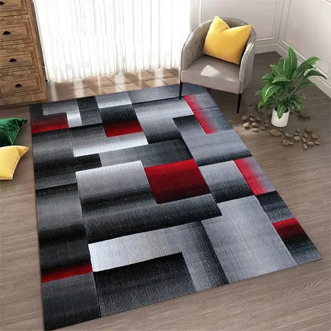 Navak Carpet Nordic Style  Area Rug Abstract Geometric Carpet Non-Slip Washable Carpet for Living Room Bedroom and Home Decor Floor Mat