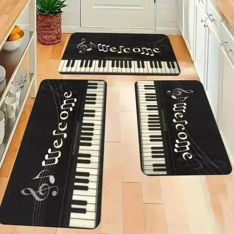 Navak Carpet 1PC 3D pattern Landscape Door Mats Kitchen Rugs Non-Slip Pop design Bathroom Rugs Bath Mat Carpet for Home Sink Laundry Decor