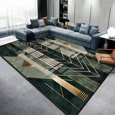 Navak Carpet Modern Abstract Living Room Carpet – Washable Area Rug for Bedroom, Lounge & Coffee Table, Home Decor Floor Mat