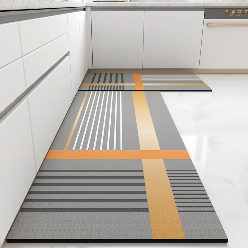 Navak Carpet Kitchen Floor Mat Pvc Leather Waterproof Carpet Home Decoration Non-slip Foot Mats Area Long Rug Alfombra De Cocina Alfombra Pvc