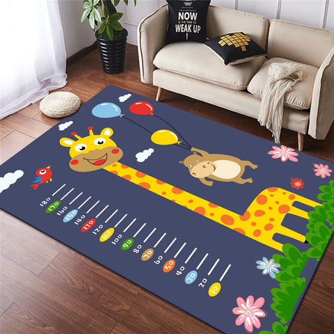 Navak Carpet Cartoon Hopscotch Flannel Carpet for Bedroom Living Room Bedside Girl Room Floor Mats Home Decor Layout Sofa Cushion Rug