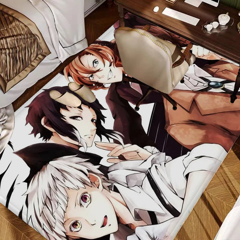 Navak Carpet Bungo Stray Dogs Room Mats Retro Multiple Choice Living Room Kitchen Rug Non-Slip Welcome Rug