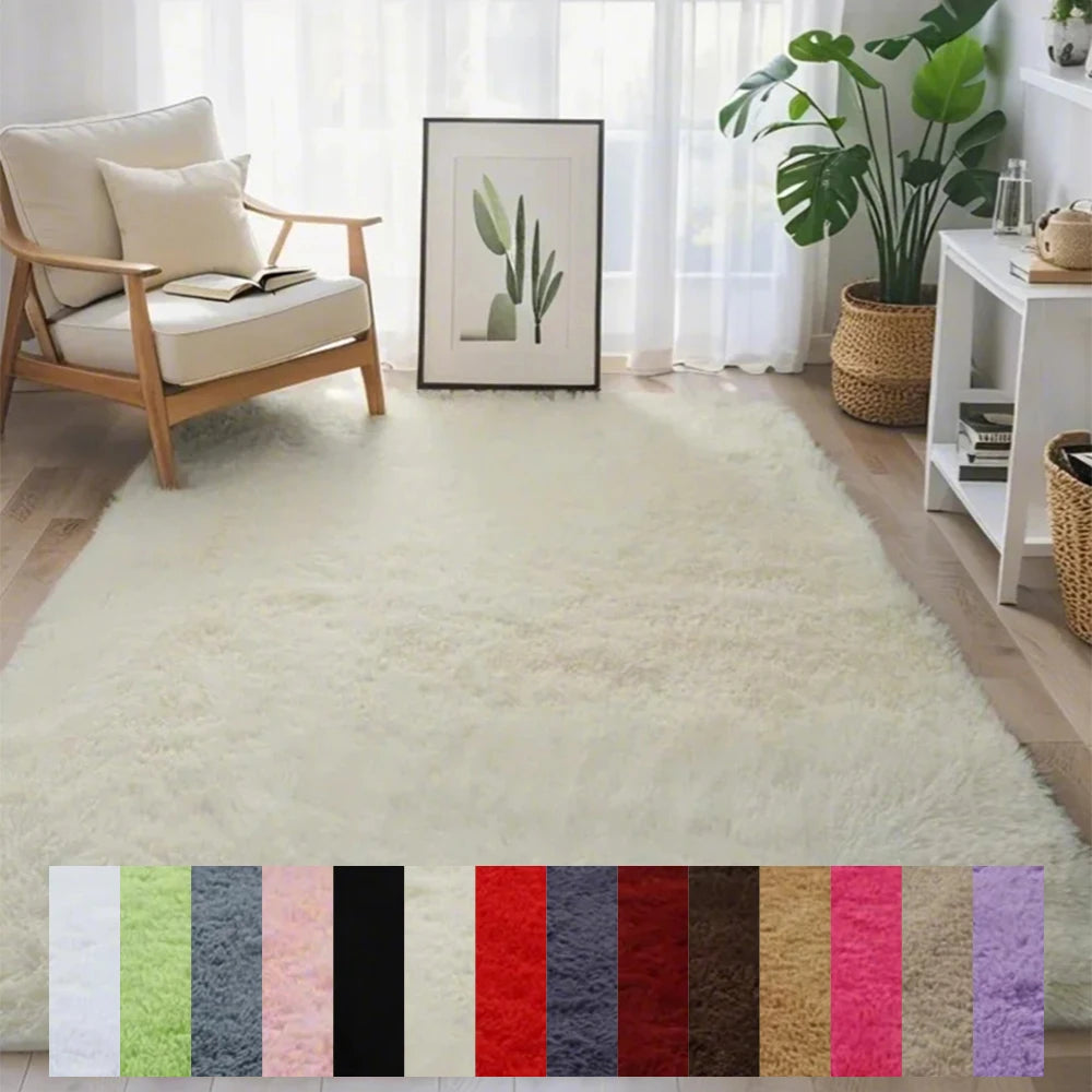 Navak Carpet Area Rugs For Bedroom Living Room Fluffy Fuzzy Shag Shaggy Soft Plush Gray Carpet Indoor Floor Gray Rug For Kids Home Dorm Decor