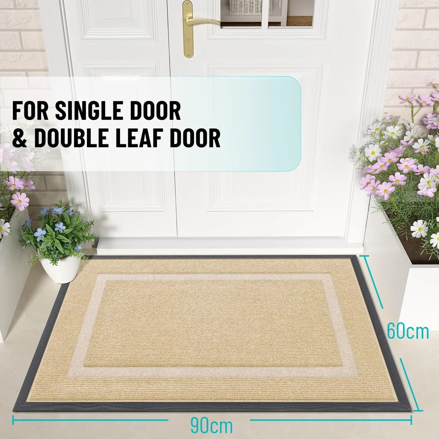 Navak Carpet Kitinjoy Entrance Door Floor Mat Indoor Kitchen Non-Slip Entrance Doormat High Quality Low Profile Carpet Welcome Front Door Mat