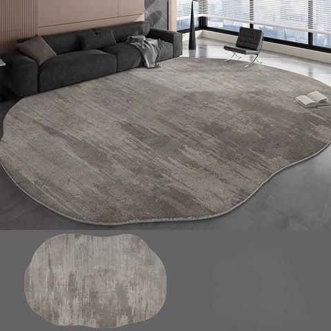 Navak Carpet Irregular Shapes Carpets for Living Room Fluffy Soft Lounge Floor Mat HomeThick Plush Rug Large Area Bedroom Decor Grey Carpet
